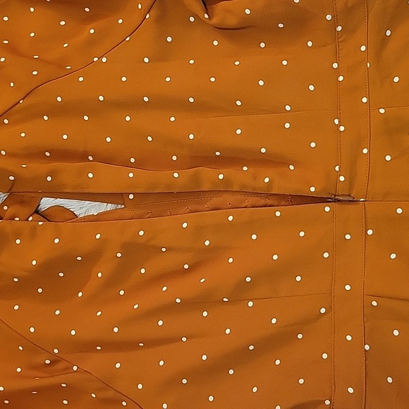 🧡 NWT Express × Ladygang Orange and Polka Dot Romper 🧡 - Picture 10 of 14